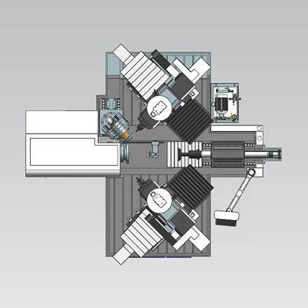 Powerful Double Wheel CNC Spinning Machine