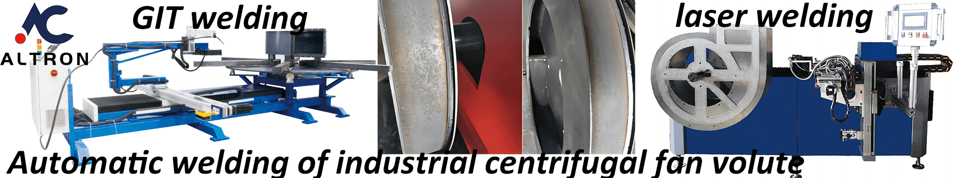 Automatic welding of industrial centrifugal fan volute