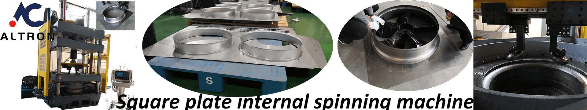 Square plate internal spinning machine