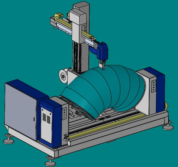 Multi-section elbow MAG welding system