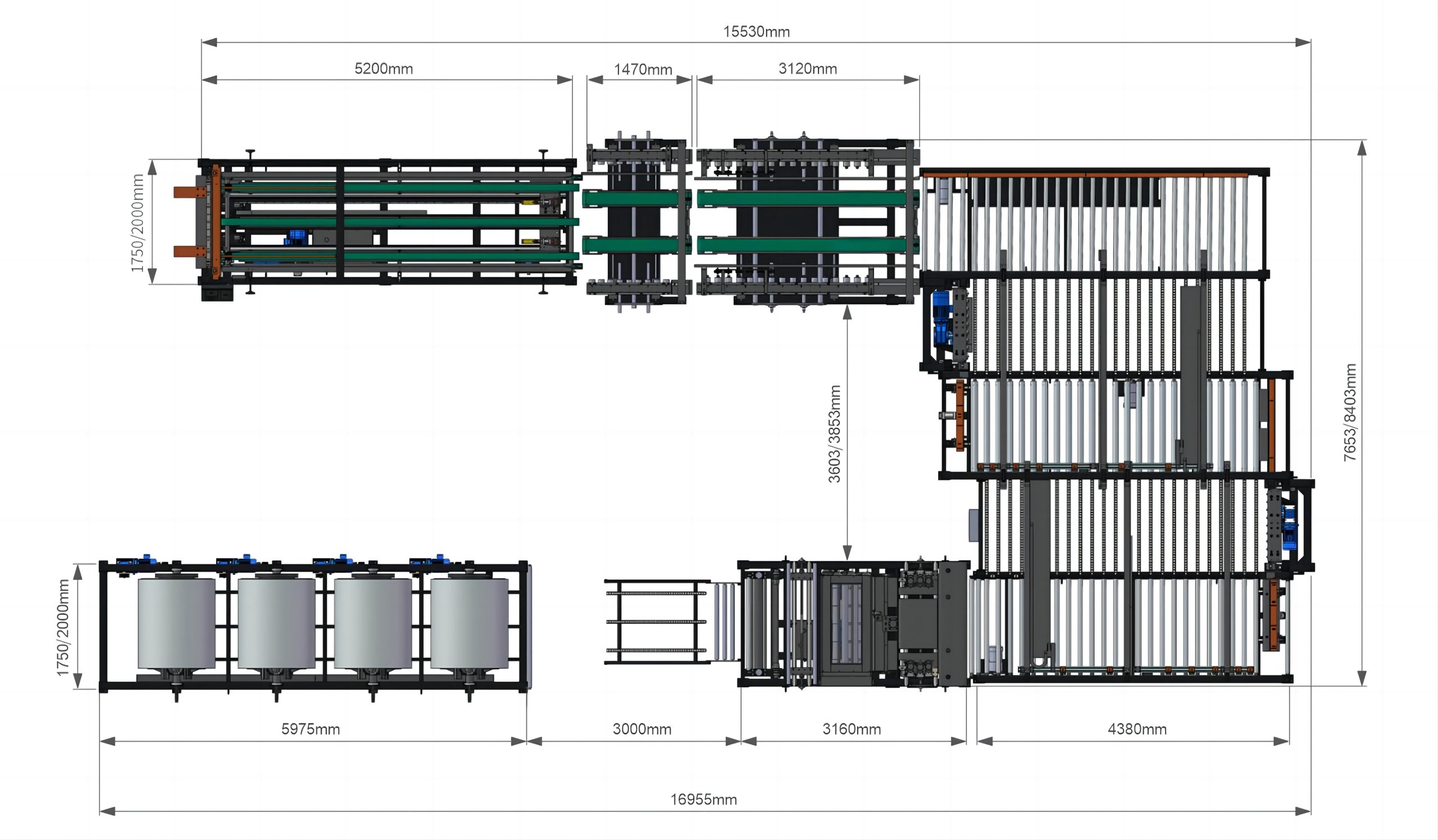 U shape auto air duct forming line