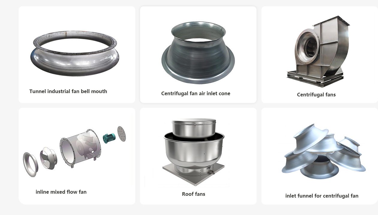 CNC spinning for industrial fan ventilation industry